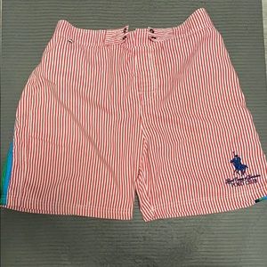 Berkshire Polo Club Striped Swim Shorts